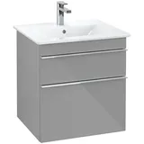 Villeroy & Boch Waschtischunterschrank 2 Auszüge 55,3 x 59 x 50,2 cm Glossy Grey