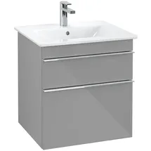 Villeroy & Boch Waschtischunterschrank 2 Auszüge 55,3 x 59 x 50,2 cm Glossy Grey