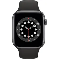 Apple Watch Series 6 GPS 44 mm Aluminiumgehäuse space grau, Sportarmband schwarz