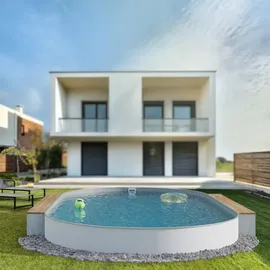 fresh-pool Profi Stahlwandpool Set oval 525 x 320 x 120 cm inkl. Sandfilteranlage