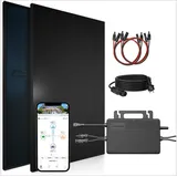 sunniva Balkonkraftwerk Full Black Bifazial 800 W inkl. 2 x 460 W N-Typ Glas-Glas Bifacial Module