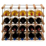 Proregal Weinregal Braun, Holz, Kiefer, Rechteckig, 52.5x42.5x24.5 cm, Wohnzimmer, Regale, Weinregale