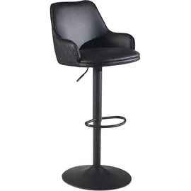 Wohnling Barhocker WL7.009 schwarz Kunstleder, 1 St.