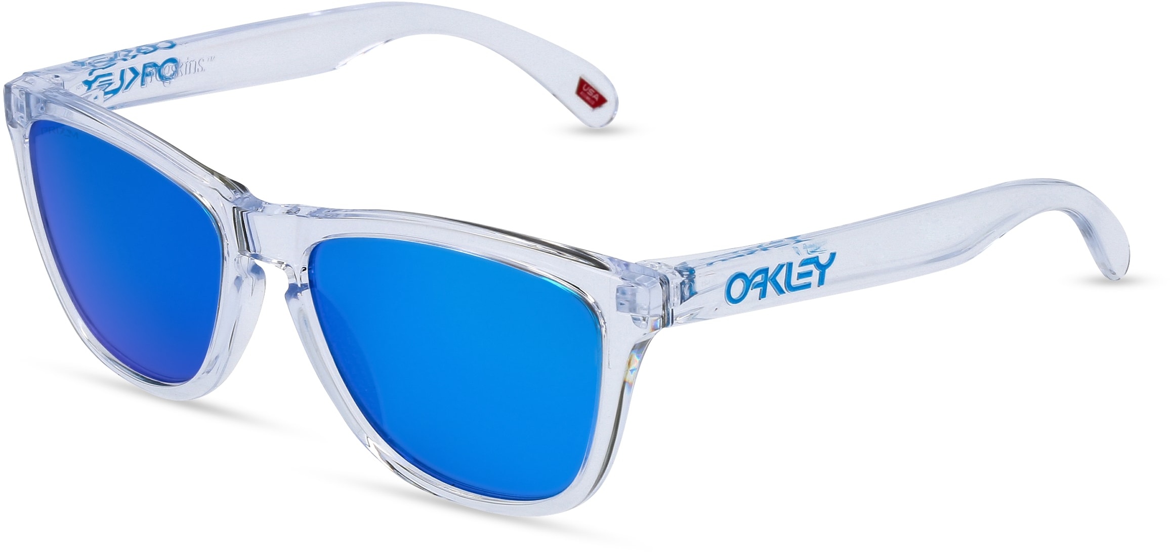 Oakley OO9013 Herren-Sonnenbrille Vollrand Panto Kunststoff-Gestell, transparent