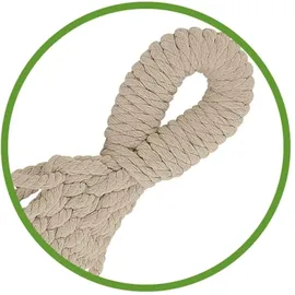 OEM Gartenhängematte Im Brasilianischen Boho-Stil 190x150 cm, Beige, 120 kg Belastbarkeit, Mit Fransen, Aufbewahrungstasche 2 Seilen, Baumwolle-Polyester, Outdoor Indoor