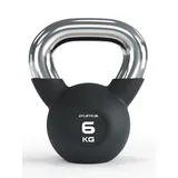 ATLETICA Kettlebells | 4-32 kg |Gummierte Kugelhantel mit Chromgriff | Hochwertige Stahllegierung | Studioqualität | Funktionelles Ganzkörpertraining Gewicht 6kg