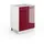 Vicco Unterschrank Fame-Line 60 x 51,5 x 81,5 cm Bordeaux Hochglanz