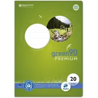 Staufen Staufen® Schulheft green Lineatur 20 blanko DIN A4 ohne Rand, 16 Blatt