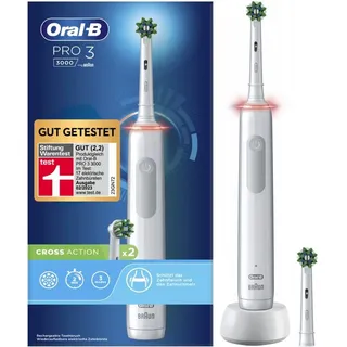 Oral-B Pro 3 3000 CrossAction weiß + Aufsteckbürste 2 St.