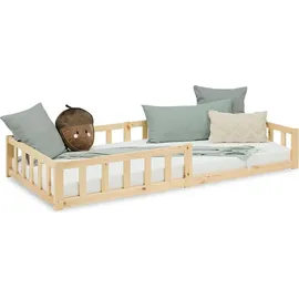 Homestyle4u Kinderbett Homestyle4u 90 x 200 cm Kiefer massiv natur