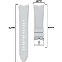 König Design Sport Ersatz Armband für Samsung Galaxy Watch 4 40 mm Silikon Band Loop Uhr Neu (Silikon), Uhrenarmband, Grau