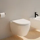 Evineo ineo5 Wand-Tiefspül-WC mit WC-Sitz Weiß matt