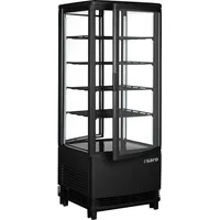 Saro Kühlvitrine mit Doppeltür, SC 100 DT schwarz