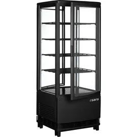 Saro Kühlvitrine mit Doppeltür, SC 100 DT schwarz