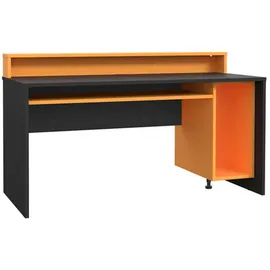 Forte Tezaur Gaming Desk mit RGB-Beleuchtung orange/schwarz