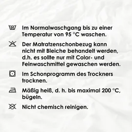 Setex Molton Matratzenschoner 180 x 200 cm Weiß