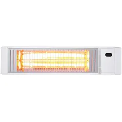 VASNER Teras X20 Infrarot Heizstrahler Terrassenstrahler 2000 Watt Weiß, IP65 Schutz vor Regen / Strahlwasser