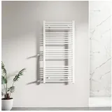 WITEN&NOCK handtuchheizkörper Badheizkörper 1200x600 mm Designheizkörper Seitenanschluss Nabenabstand 500 mm 900 mm Handtuchtrockner Handtuchwärmer gerade weiß