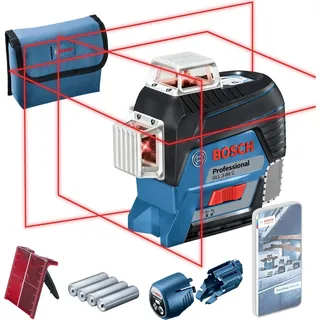 Bosch GLL 3-80 C Kreuzlinienlaser 30,0 m selbstnivellierend IP54