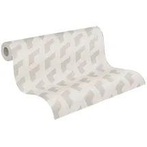 A.S. Création Vliestapete Retro Motiv 10 m x 0,32 m 78150-4 Grau/Weiß