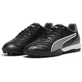 Puma Unisex King Pro TT Soccer Shoe, Black White-Cool Dark Gray, 39 EU