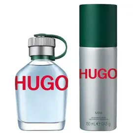 HUGO BOSS Hugo Man Eau de Toilette 75 ml + Deo Spray 150 ml Geschenkset 3