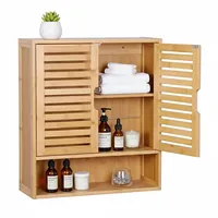 Relaxdays Hängeschrank Bad, 3 Fächer, HBT: 66 x 59