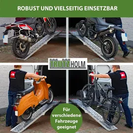 Trutzholm Auffahrrampe 228 cm 340 kg klappbar Aluminium gelocht silber 1 St.