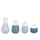 räder Mini Pastellvasen 4er Set, blau
