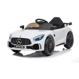COFI 1453 Kinderfahrzeug - Elektro Auto "Mercedes GT R" - lizenziert - 12V4,5AH, 2 Motoren- 2,4Ghz Fernsteuerung, MP3 Weiß