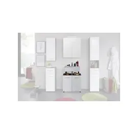 trendteam Waschbeckenunterschrank LineSkinBD Weiß 60 cm