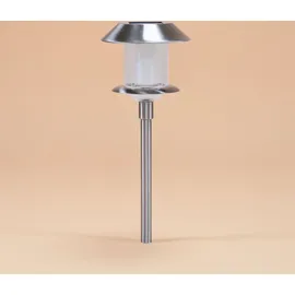 esotec Solarleuchte Edelstahl H38cm 1 Stück Silber