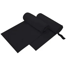 vidaXL Sporthandtücher 200 x 100 cm schwarz
