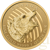 Royal Canadian Mint 1 Unze Gold Kanada Grizzly 2016