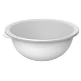 Rotho Caruba Schüssel Deckel, lebensmittelechter Kunststoff (PP) BPA-frei, Weiss/transparent, 4.8l