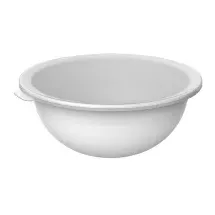 Rotho Caruba Schüssel Deckel, lebensmittelechter Kunststoff (PP) BPA-frei, Weiss/transparent, 4.8l