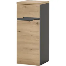 Die Möbelfundgrube Bad Unterschrank Artisan Eiche - grau 30 cm - MEMPHIS