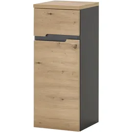 Die Möbelfundgrube Bad Unterschrank Artisan Eiche - grau 30 cm - MEMPHIS