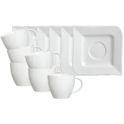 Ritzenhoff & Breker Kaffeetassen mit Untertassen Melodie 190 ml 6er Set