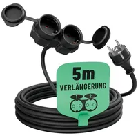 Greate Verlängerungskabel 5m 2fach Schutzkontakt, außen IP44