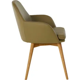 OTTO home Armlehnstuhl Livry Leder grün