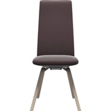 Stressless® Polsterstuhl Laurel, High Back, Größe M, mit schräggestellten Beinen in Eiche gekalkt rot