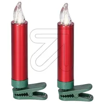 Krinner Lumix Superlight Mini Erweiterungsset, 6 LED Kerzen, rot