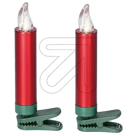 Krinner Lumix Superlight Mini Erweiterungsset, 6 LED Kerzen, rot