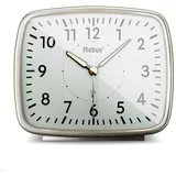 MEBUS 25362 Funkwecker analog silber