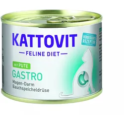 KATTOVIT Gastro turkey 185g für Katzen mit Magen-Darm-Erkrankungen