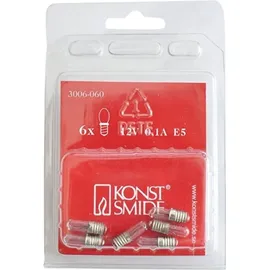 Konstsmide Ersatzbirne 12 V 6 Stück klar Warmweiß