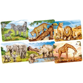GoKi Minipuzzle afrikanische Tiere