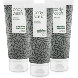 Australian Bodycare Drei Produkte gegen Pickel, unreine Haut und Mitesser am Rücken Po Körperpflege 600 ml Unisex