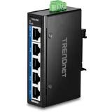 TRENDNET TI-GLC50 5-Port Gigabit Industrial DIN-Rail Mini